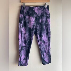 Zella Purple Black Leggings Women Size Medium